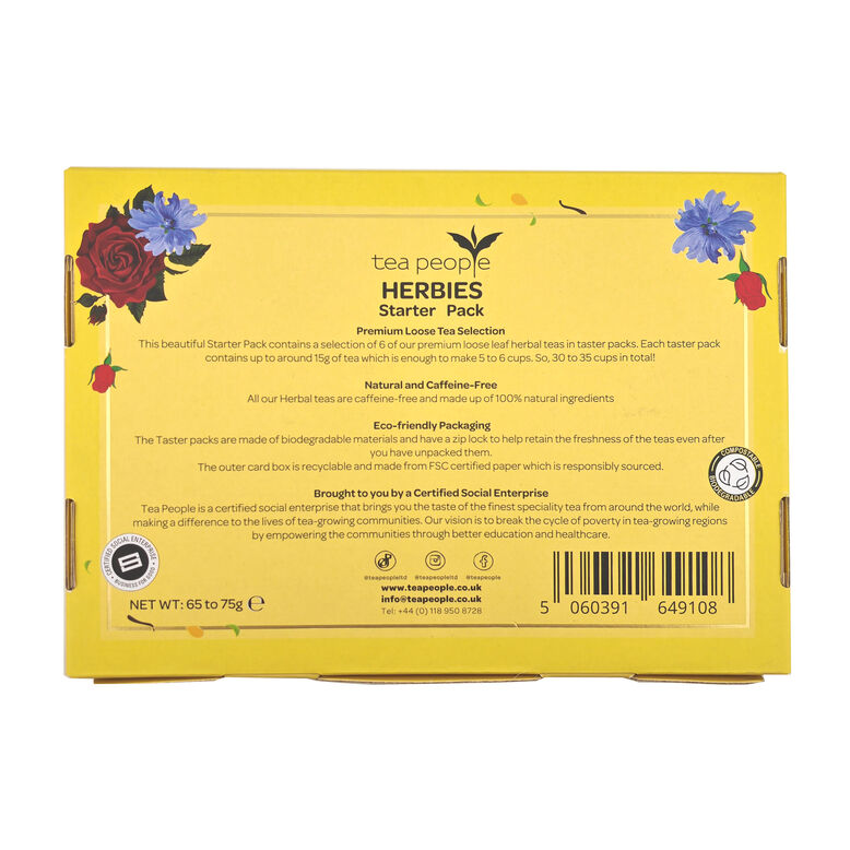Herbies - 6 Loose Tea Tasters in a gift box, , hi-res